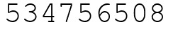 Число 534756508.