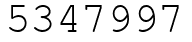 Число 5347997.