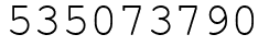 Число 535073790.