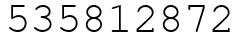 Число 535812872.
