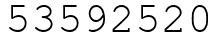 Число 53592520.
