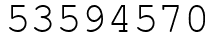 Число 53594570.