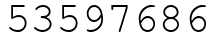 Число 53597686.