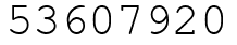 Число 53607920.