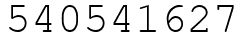 Число 540541627.