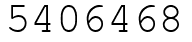 Число 5406468.