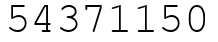 Число 54371150.