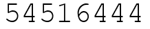 Число 54516444.