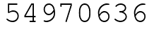 Число 54970636.
