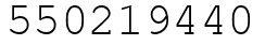 Число 550219440.