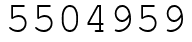 Число 5504959.