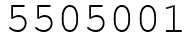 Число 5505001.