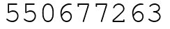 Число 550677263.