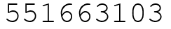 Число 551663103.