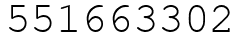 Число 551663302.