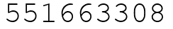 Число 551663308.