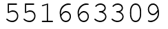 Число 551663309.