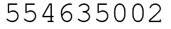 Число 554635002.