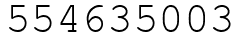 Число 554635003.