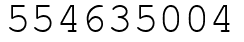 Число 554635004.