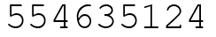 Число 554635124.