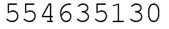 Число 554635130.