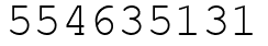 Число 554635131.