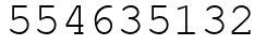 Число 554635132.