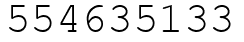 Число 554635133.