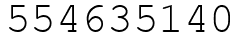 Число 554635140.
