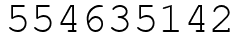 Число 554635142.