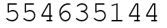 Число 554635144.