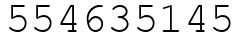 Число 554635145.