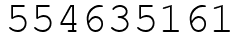 Число 554635161.