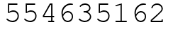 Число 554635162.