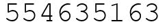 Число 554635163.