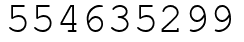 Число 554635299.