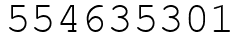 Число 554635301.