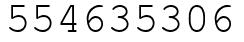 Число 554635306.