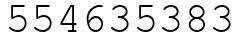 Число 554635383.