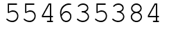 Число 554635384.