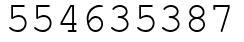 Число 554635387.