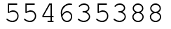 Число 554635388.