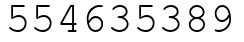 Число 554635389.