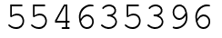 Число 554635396.