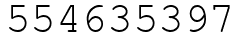 Число 554635397.