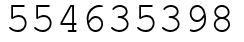 Число 554635398.
