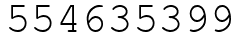 Число 554635399.