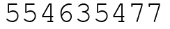 Число 554635477.