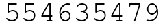Число 554635479.